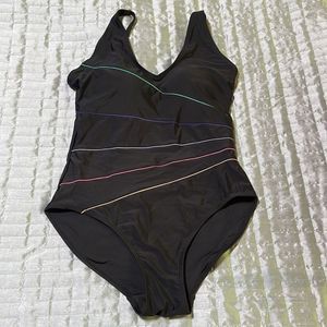 Miss Adola Black One Piece Swimsuit Multi-colors Bathing Slimming Padded…